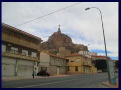 Murcia Northern outskirts, approaching the Christ statue. Remind of Mexico.